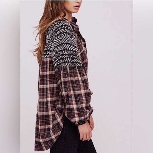 Free People Fireside Nights Buttondown - Picture 3 of 9